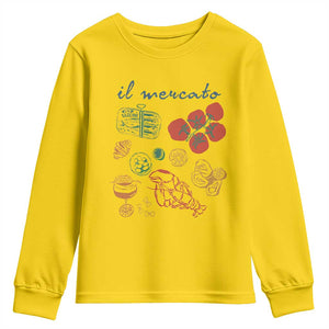 Il Mercato Italian Food Market Aesthetic Youth Sweatshirt Summer Amalfi Coast La Dolce Vita TS02 Daisy Print Your Wear