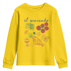 Il Mercato Italian Food Market Aesthetic Youth Sweatshirt Summer Amalfi Coast La Dolce Vita TS02 Daisy Print Your Wear