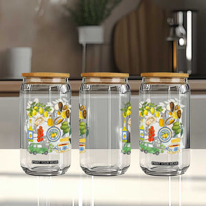 Italian Summer Scrapbook Glass Can Limoncello Seafood Coastal Italy La Dolce Vita TS02 Print Your Wear