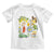 Italian Summer Scrapbook Toddler T Shirt Limoncello Seafood Coastal Italy La Dolce Vita TS02 White Print Your Wear