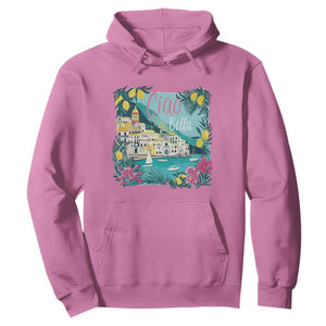Ciao Bella Italy Amalfi Coast Hoodie Lemons and Florals Nostalgic Village TS02 Azalea Print Your Wear