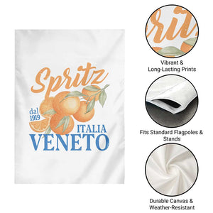 Spritz Italia Veneto Dal 1919 Garden Flag Vintage Aperitivo Orange Italian Cocktail TS02 Print Your Wear