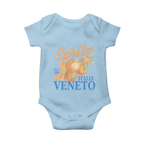 Spritz Italia Veneto Dal 1919 Baby Onesie Vintage Aperitivo Orange Italian Cocktail TS02 Light Blue Print Your Wear