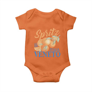 Spritz Italia Veneto Dal 1919 Baby Onesie Vintage Aperitivo Orange Italian Cocktail TS02 Orange Print Your Wear