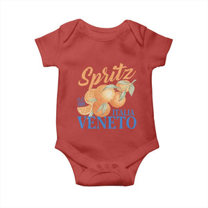 Spritz Italia Veneto Dal 1919 Baby Onesie Vintage Aperitivo Orange Italian Cocktail TS02 Red Print Your Wear