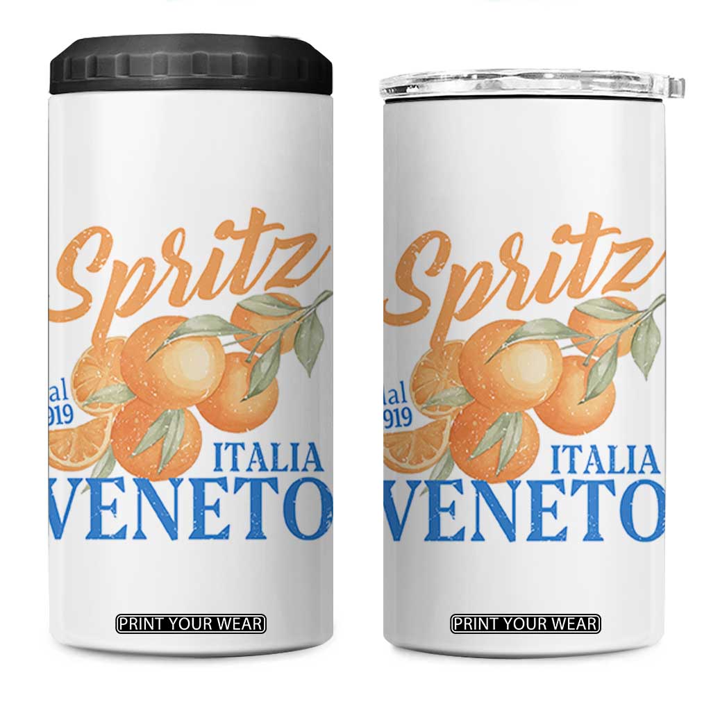 Spritz Italia Veneto Dal 1919 4 in 1 Can Cooler Tumbler Vintage Aperitivo Orange Italian Cocktail TS02 One Size: 16 oz White Print Your Wear