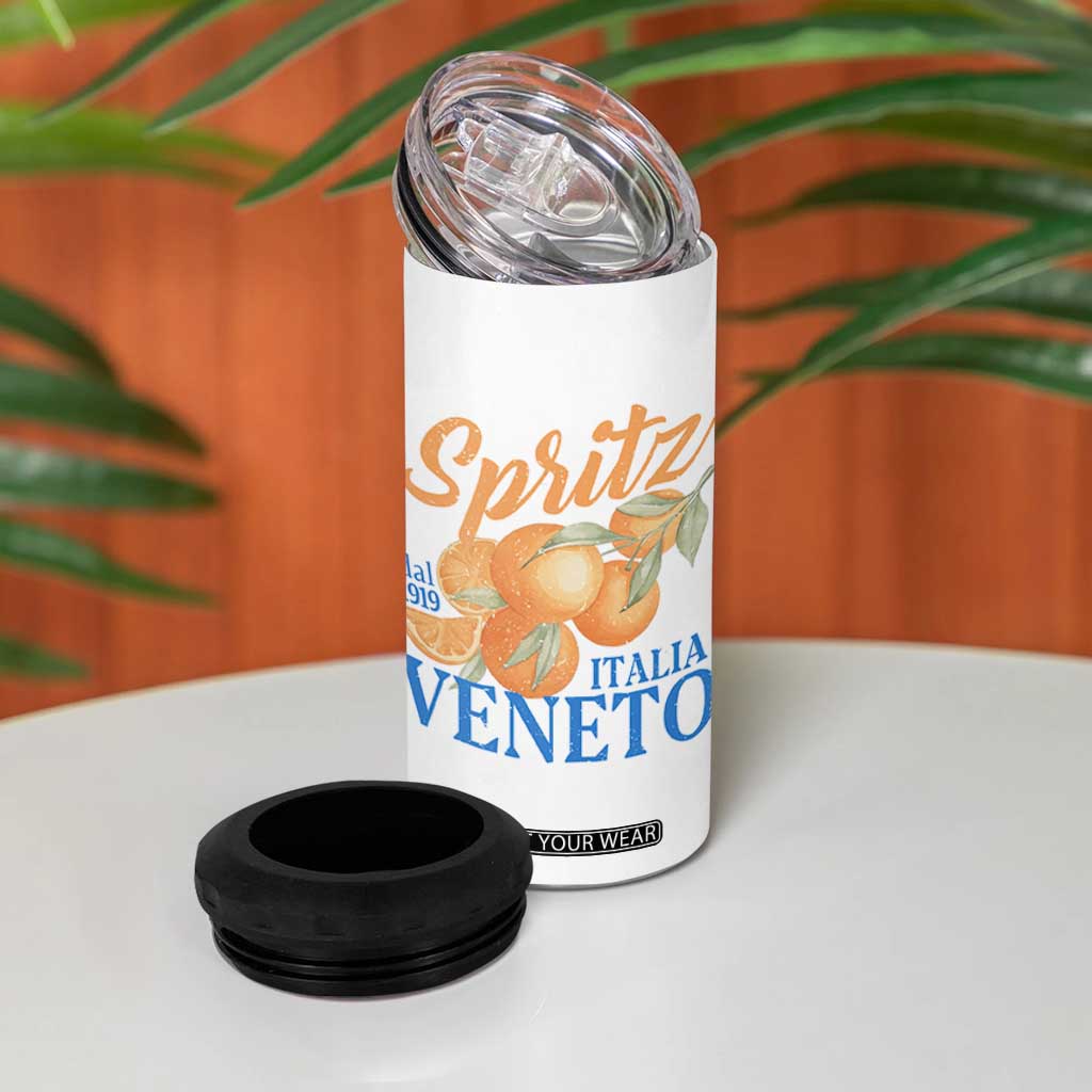 Spritz Italia Veneto Dal 1919 4 in 1 Can Cooler Tumbler Vintage Aperitivo Orange Italian Cocktail TS02 Print Your Wear