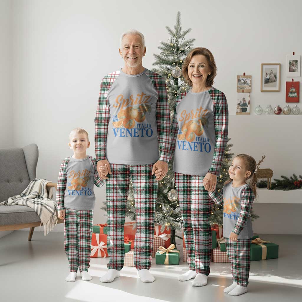 Spritz Italia Veneto Dal 1919 Plaid Pajama Set Vintage Aperitivo Orange Italian Cocktail TS02 Christmas Plaid Print Your Wear