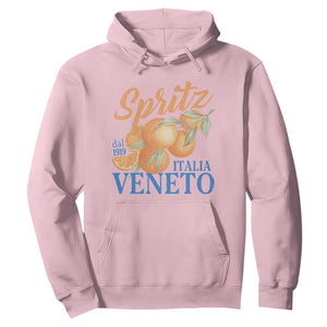 Spritz Italia Veneto Dal 1919 Hoodie Vintage Aperitivo Orange Italian Cocktail TS02 Light Pink Print Your Wear