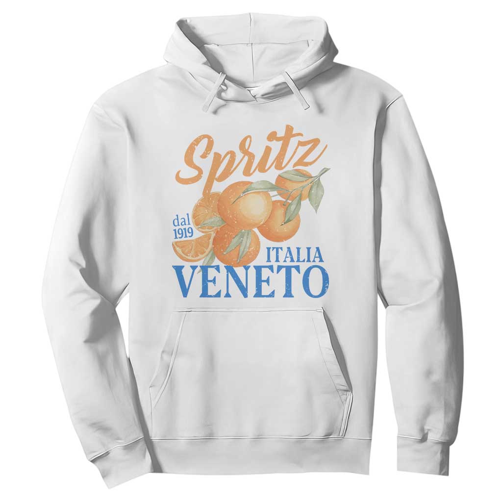 Spritz Italia Veneto Dal 1919 Hoodie Vintage Aperitivo Orange Italian Cocktail TS02 White Print Your Wear