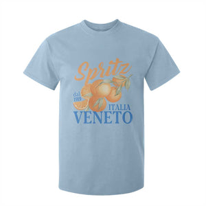 Spritz Italia Veneto Dal 1919 T Shirt For Kid Vintage Aperitivo Orange Italian Cocktail TS02 Light Blue Print Your Wear