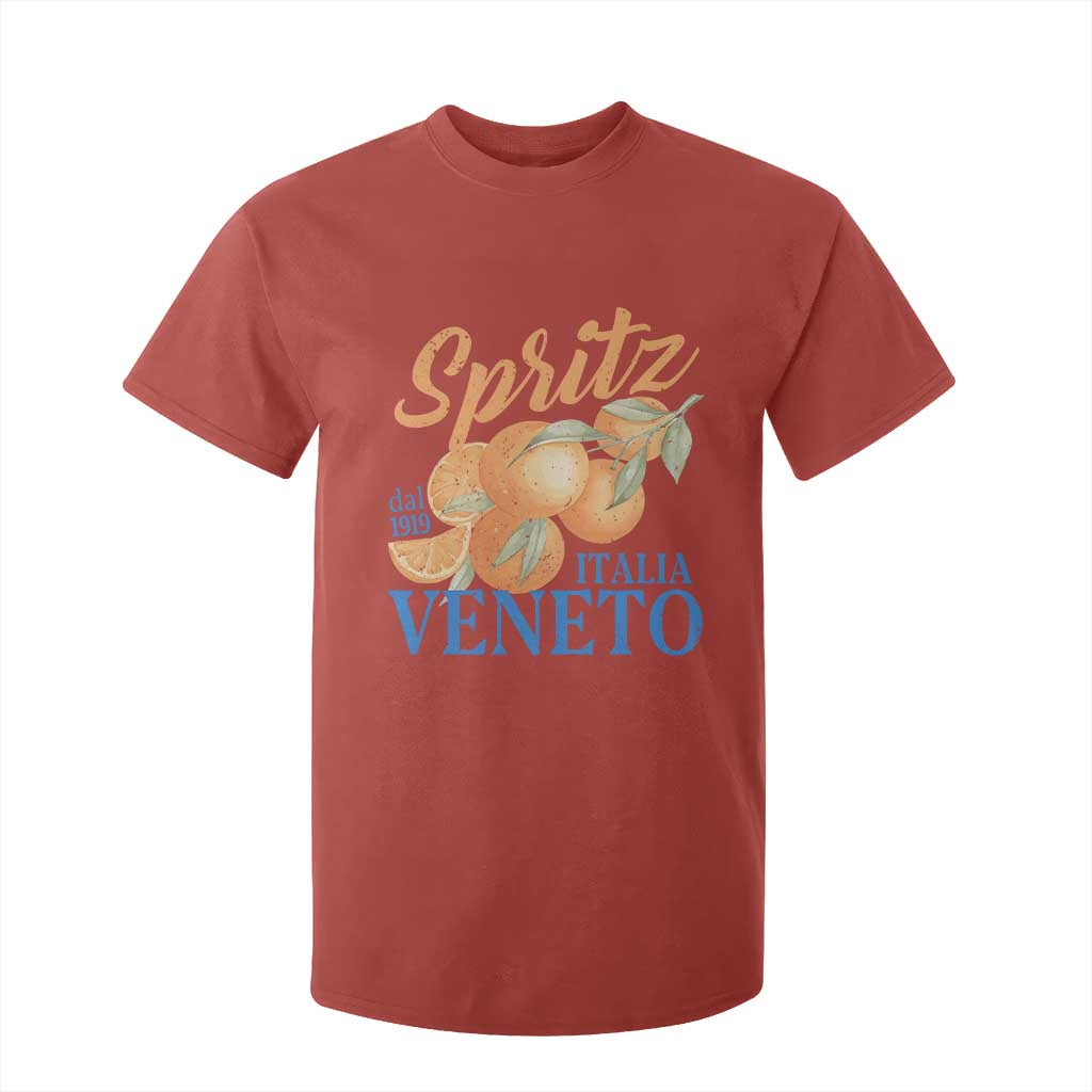 Spritz Italia Veneto Dal 1919 T Shirt For Kid Vintage Aperitivo Orange Italian Cocktail TS02 Red Print Your Wear