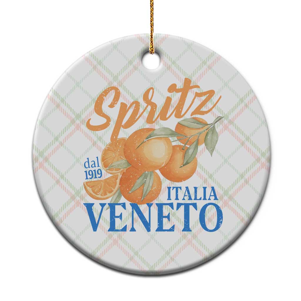 Spritz Italia Veneto Dal 1919 Ceramic Ornament Vintage Aperitivo Orange Italian Cocktail TS02 1pc Christmas Plaid Print Your Wear
