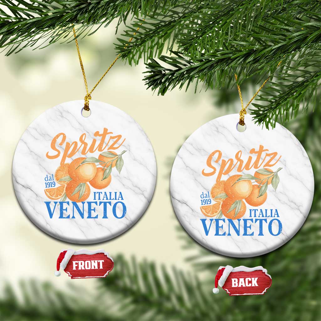 Spritz Italia Veneto Dal 1919 Ceramic Ornament Vintage Aperitivo Orange Italian Cocktail TS02 1pc White Marble Print Your Wear