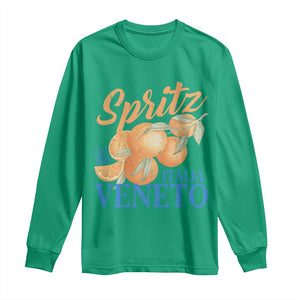 Spritz Italia Veneto Dal 1919 Long Sleeve Shirt Vintage Aperitivo Orange Italian Cocktail TS02 Irish Green Print Your Wear