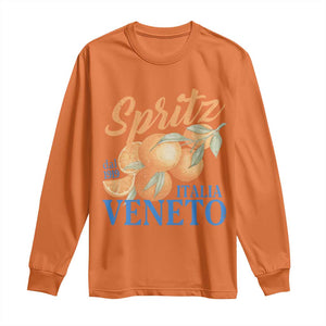 Spritz Italia Veneto Dal 1919 Long Sleeve Shirt Vintage Aperitivo Orange Italian Cocktail TS02 Orange Print Your Wear