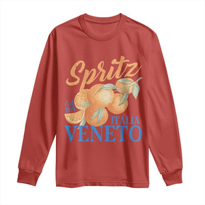 Spritz Italia Veneto Dal 1919 Long Sleeve Shirt Vintage Aperitivo Orange Italian Cocktail TS02 Red Print Your Wear