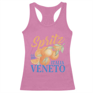 Spritz Italia Veneto Dal 1919 Racerback Tank Top Vintage Aperitivo Orange Italian Cocktail TS02 Azalea Print Your Wear