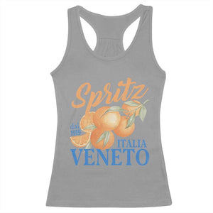Spritz Italia Veneto Dal 1919 Racerback Tank Top Vintage Aperitivo Orange Italian Cocktail TS02 Sport Gray Print Your Wear
