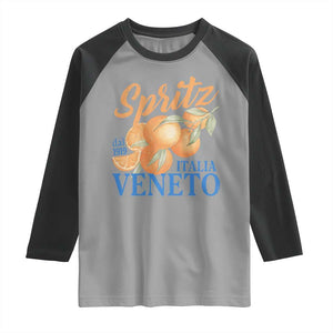 Spritz Italia Veneto Dal 1919 Raglan Shirt Vintage Aperitivo Orange Italian Cocktail TS02 Sport Gray Black Print Your Wear