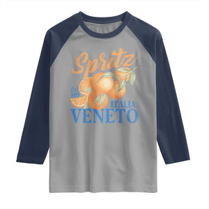 Spritz Italia Veneto Dal 1919 Raglan Shirt Vintage Aperitivo Orange Italian Cocktail TS02 Sport Gray Navy Print Your Wear