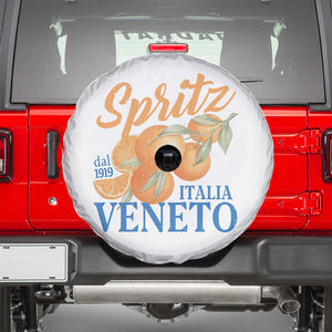 Spritz Italia Veneto Dal 1919 Spare Tire Cover Vintage Aperitivo Orange Italian Cocktail TS02 White Print Your Wear