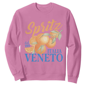 Spritz Italia Veneto Dal 1919 Sweatshirt Vintage Aperitivo Orange Italian Cocktail TS02 Azalea Print Your Wear