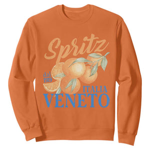 Spritz Italia Veneto Dal 1919 Sweatshirt Vintage Aperitivo Orange Italian Cocktail TS02 Orange Print Your Wear