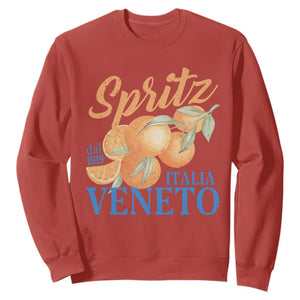 Spritz Italia Veneto Dal 1919 Sweatshirt Vintage Aperitivo Orange Italian Cocktail TS02 Red Print Your Wear