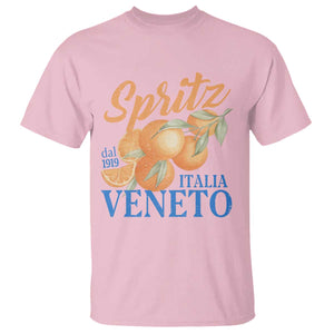 Spritz Italia Veneto Dal 1919 T Shirt Vintage Aperitivo Orange Italian Cocktail TS02 Light Pink Print Your Wear
