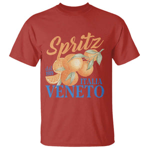 Spritz Italia Veneto Dal 1919 T Shirt Vintage Aperitivo Orange Italian Cocktail TS02 Red Print Your Wear