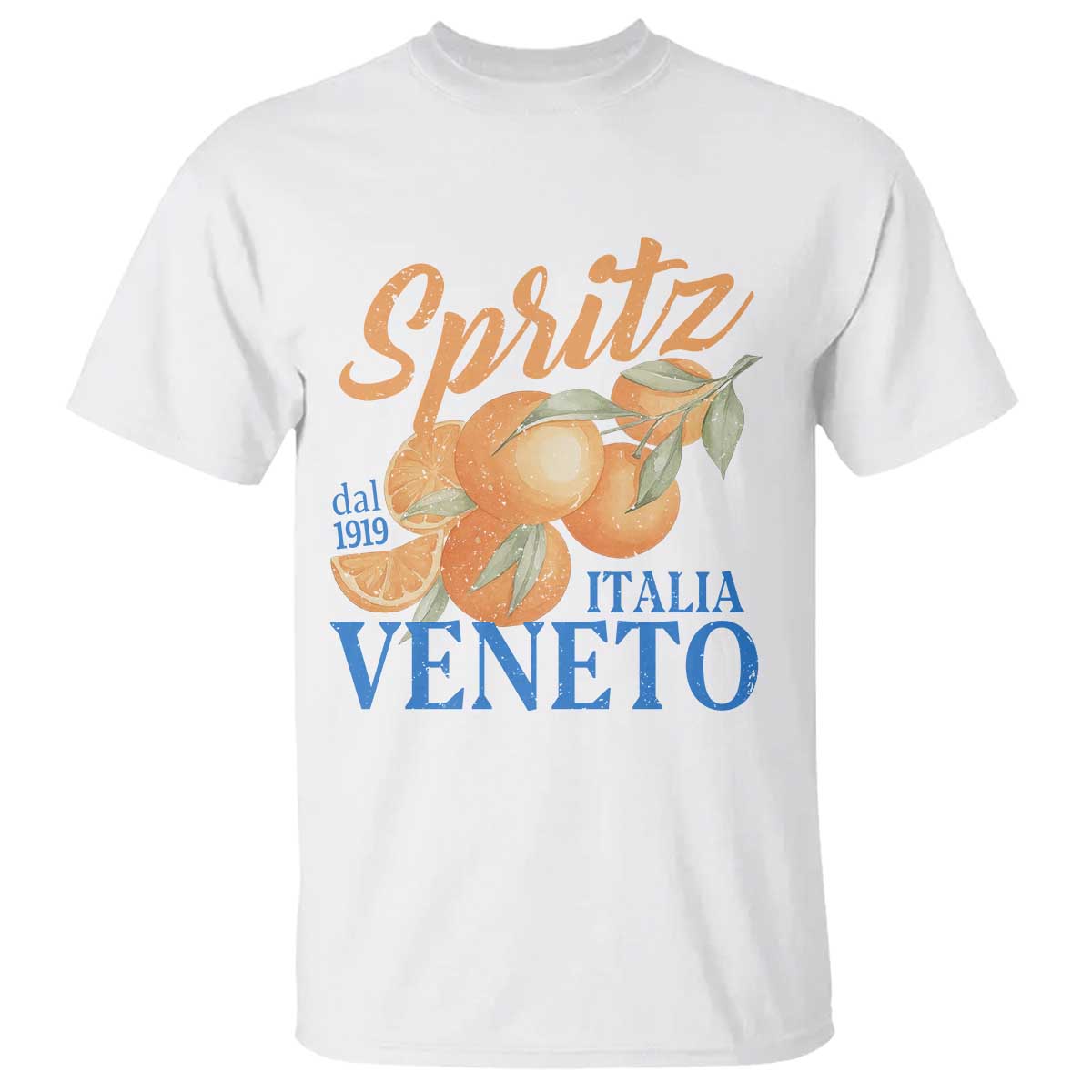 Spritz Italia Veneto Dal 1919 T Shirt Vintage Aperitivo Orange Italian Cocktail TS02 White Print Your Wear