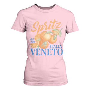 Spritz Italia Veneto Dal 1919 T Shirt For Women Vintage Aperitivo Orange Italian Cocktail TS02 Light Pink Print Your Wear