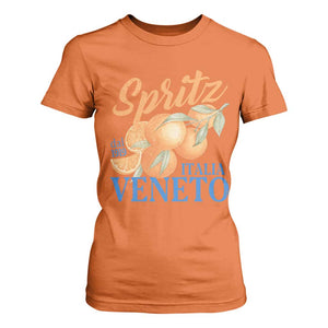 Spritz Italia Veneto Dal 1919 T Shirt For Women Vintage Aperitivo Orange Italian Cocktail TS02 Orange Print Your Wear