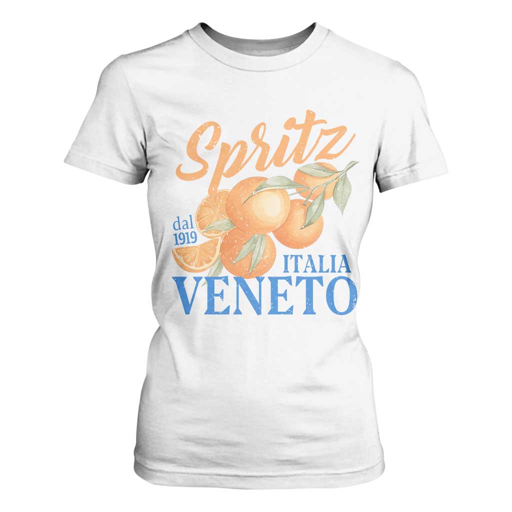 Spritz Italia Veneto Dal 1919 T Shirt For Women Vintage Aperitivo Orange Italian Cocktail TS02 White Print Your Wear