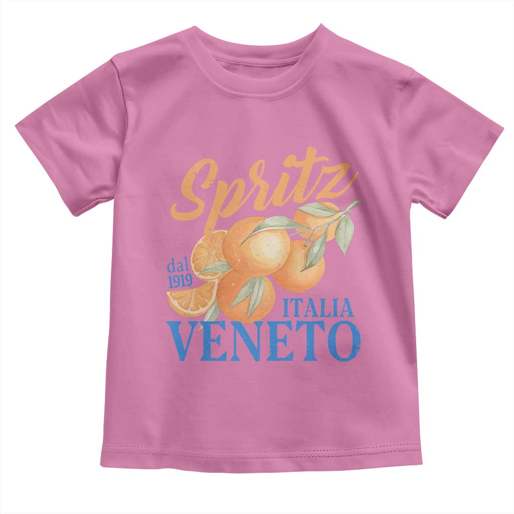 Spritz Italia Veneto Dal 1919 Toddler T Shirt Vintage Aperitivo Orange Italian Cocktail TS02 Azalea Print Your Wear