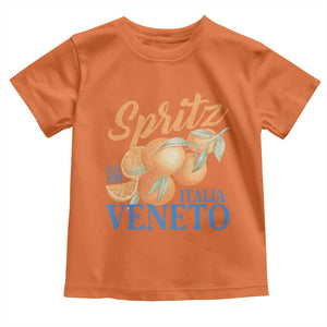 Spritz Italia Veneto Dal 1919 Toddler T Shirt Vintage Aperitivo Orange Italian Cocktail TS02 Orange Print Your Wear