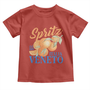 Spritz Italia Veneto Dal 1919 Toddler T Shirt Vintage Aperitivo Orange Italian Cocktail TS02 Red Print Your Wear