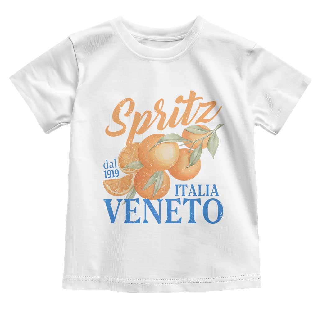 Spritz Italia Veneto Dal 1919 Toddler T Shirt Vintage Aperitivo Orange Italian Cocktail TS02 White Print Your Wear