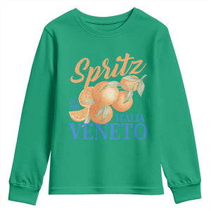 Spritz Italia Veneto Dal 1919 Youth Sweatshirt Vintage Aperitivo Orange Italian Cocktail TS02 Irish Green Print Your Wear