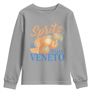 Spritz Italia Veneto Dal 1919 Youth Sweatshirt Vintage Aperitivo Orange Italian Cocktail TS02 Sport Gray Print Your Wear