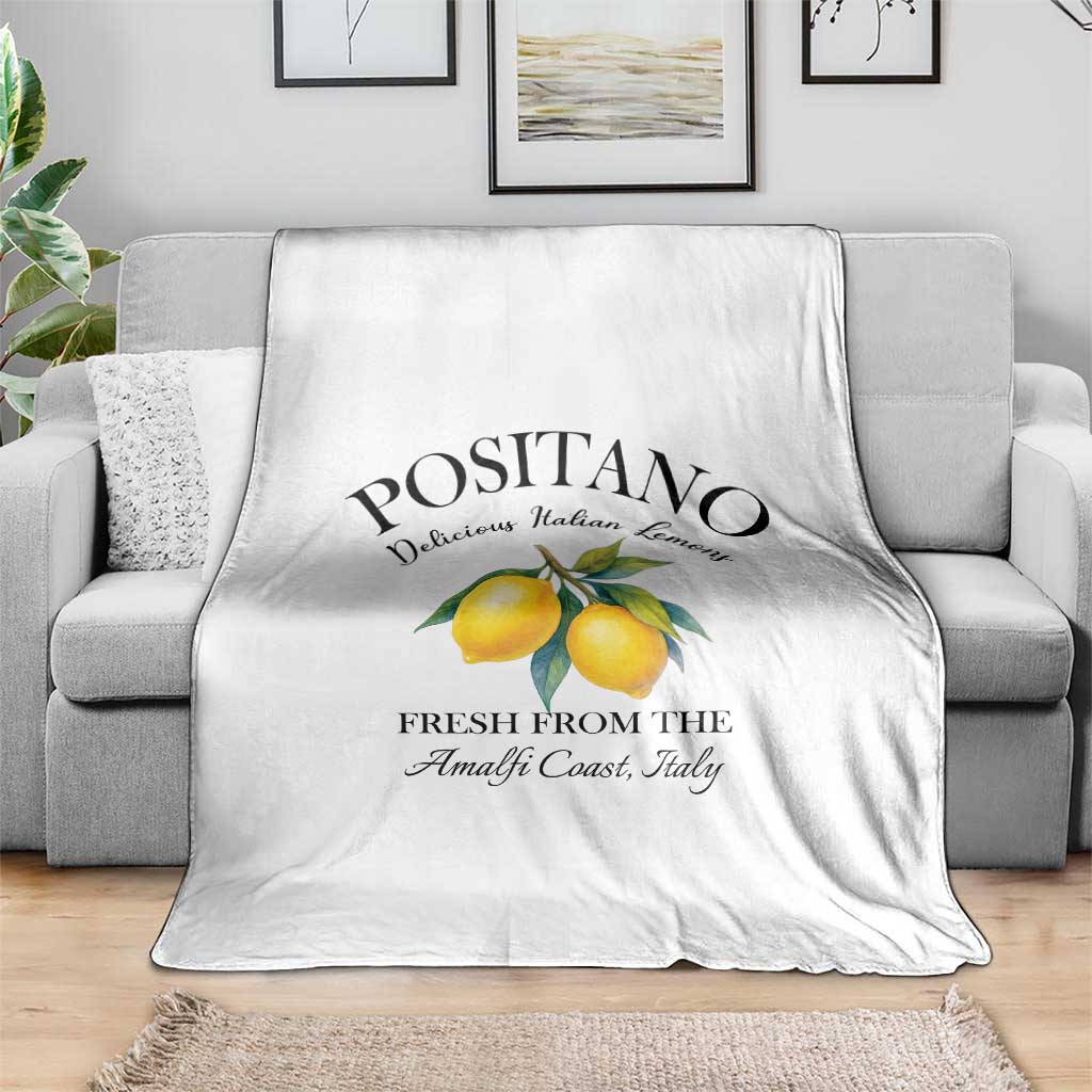 Positano Lemons Throw Blanket Fresh from the Amalfi Coast Italian Fruit TS02 Print Your Wear