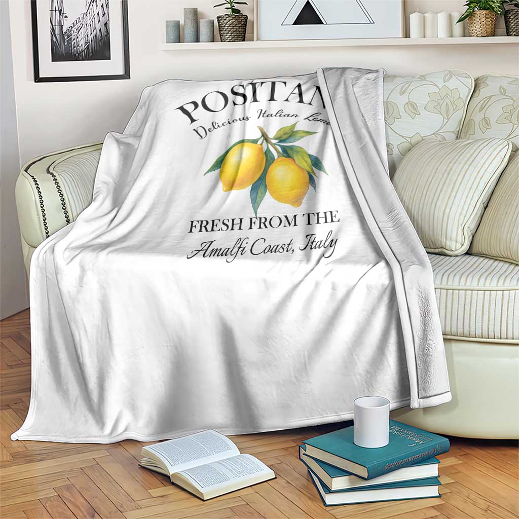Positano Lemons Throw Blanket Fresh from the Amalfi Coast Italian Fruit TS02 Print Your Wear