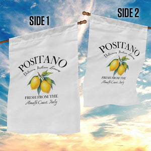 Positano Lemons Garden Flag Fresh from the Amalfi Coast Italian Fruit TS02 Print Your Wear