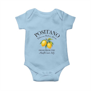Positano Lemons Baby Onesie Fresh from the Amalfi Coast Italian Fruit TS02 Light Blue Print Your Wear