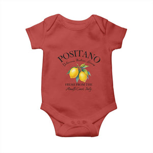 Positano Lemons Baby Onesie Fresh from the Amalfi Coast Italian Fruit TS02 Red Print Your Wear