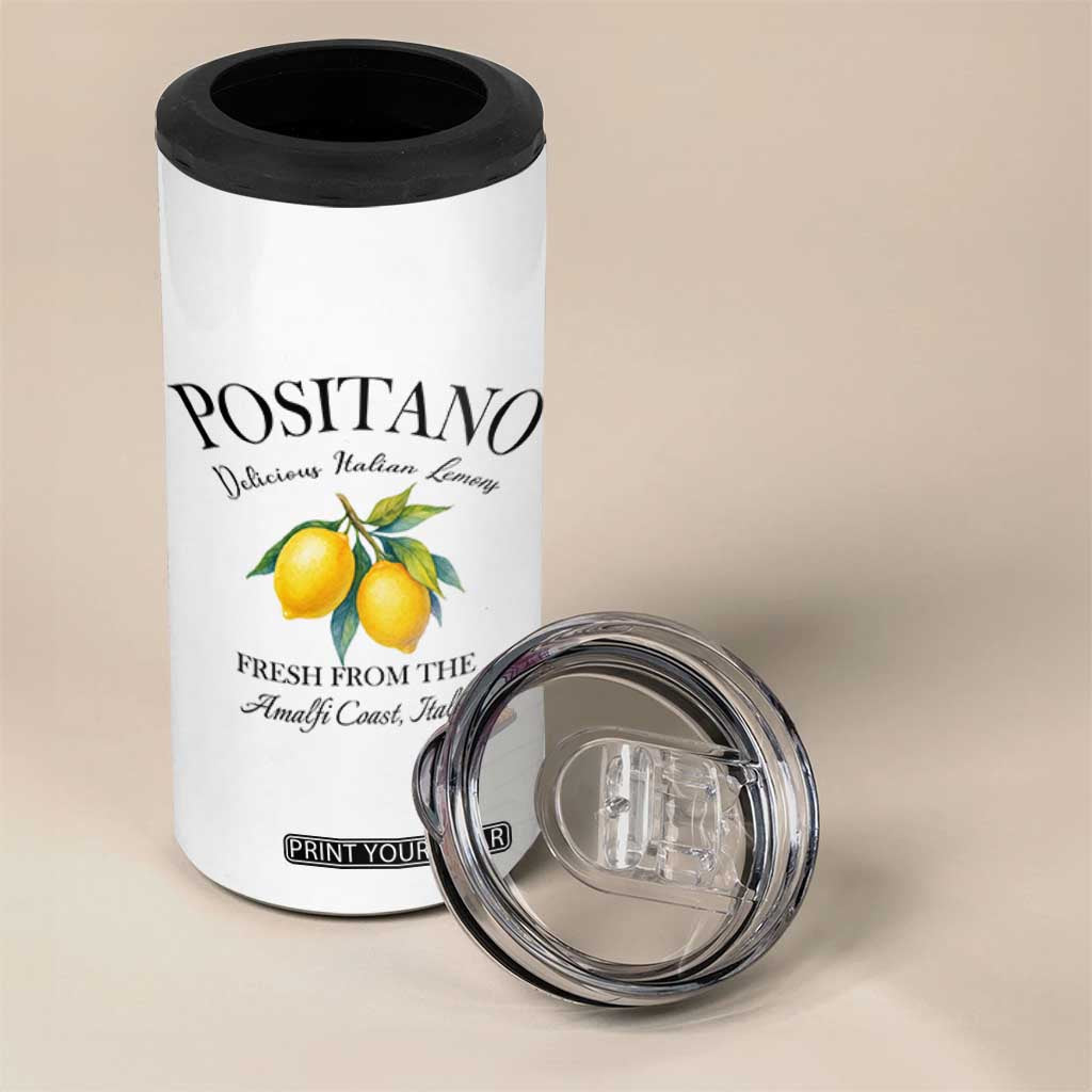 Positano Lemons 4 in 1 Can Cooler Tumbler Fresh from the Amalfi Coast Italian Fruit TS02 Print Your Wear