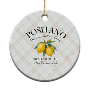 Positano Lemons Ceramic Ornament Fresh from the Amalfi Coast Italian Fruit TS02 1pc Christmas Plaid Print Your Wear
