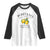 Positano Lemons Raglan Shirt Fresh from the Amalfi Coast Italian Fruit TS02 White Black Print Your Wear