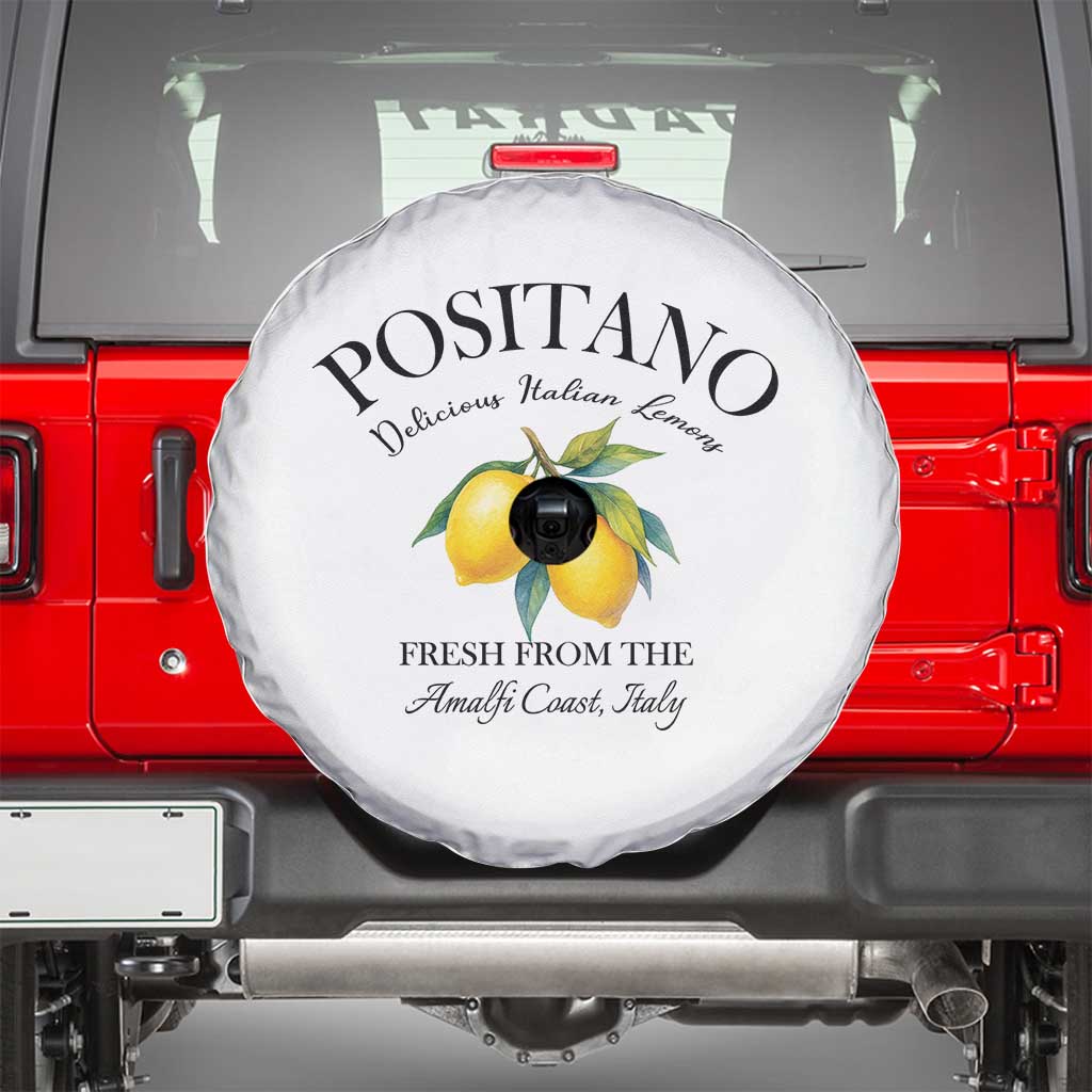 Positano Lemons Spare Tire Cover Fresh from the Amalfi Coast Italian Fruit TS02 White Print Your Wear
